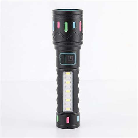 MZ M036C (Rechargeable LED Metal Torch) Zoomable with 5 Modes ...
