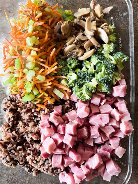 Wild Rice Hotdish With Ham and Broccoli | Loveable Lemons