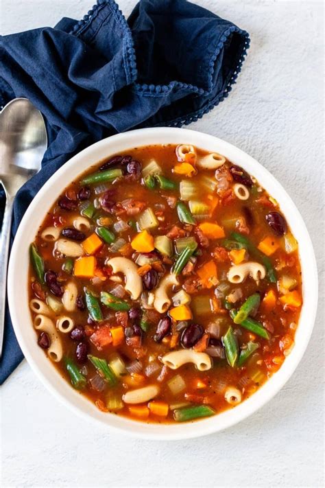 Vegan Mix & Match Minestrone Soup - Veggies Save The Day