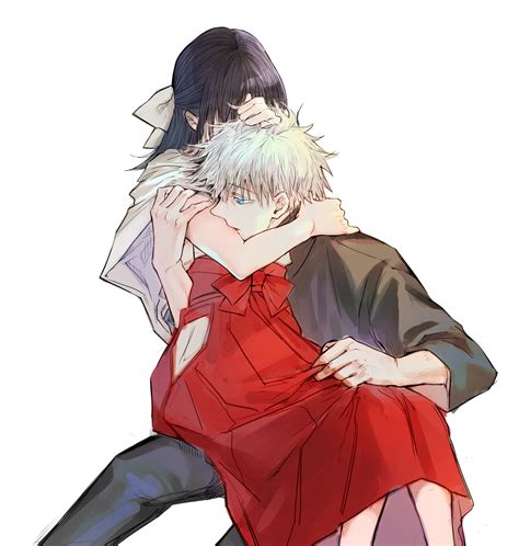 gojou satoru and iori utahime (jujutsu kaisen) drawn by suvin ...