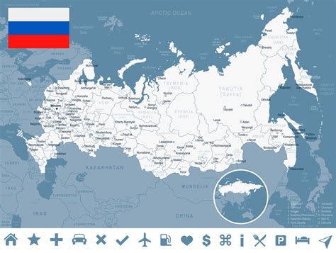 Map of Russia - Guide of the World