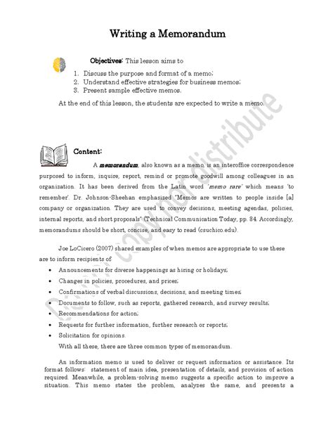 Image result for Memorandum Writing Sample