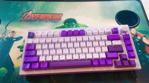 Swarm White Purple Wireless Gaming Keyboard – Kreo