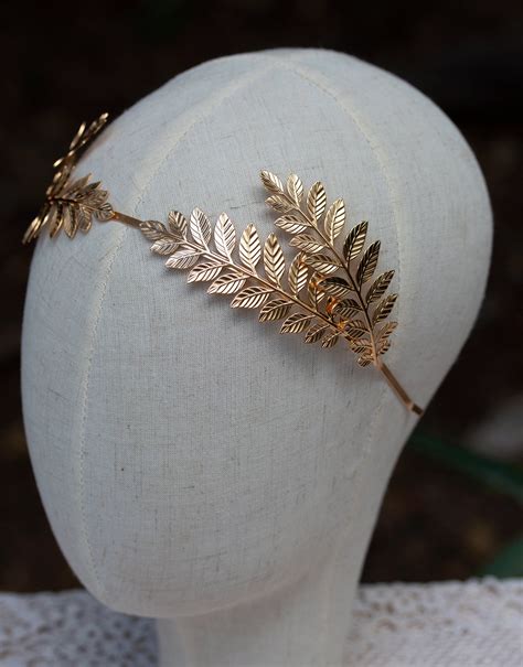 Greek Crown Laurel Leaf Crown Bridal Gold Leaf Crown Gold - Etsy