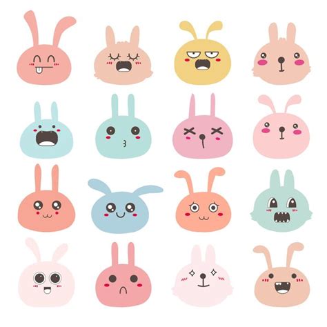Emoticon Bunny Vectors & Illustrations for Free Download | Freepik
