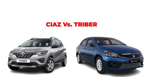 Maruti Suzuki Ciaz Vs Renault Triber: A Comparison of Variants Under Rs ...