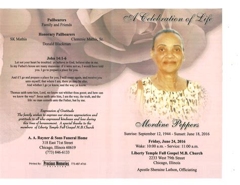 Sample of obituary program - watchjes