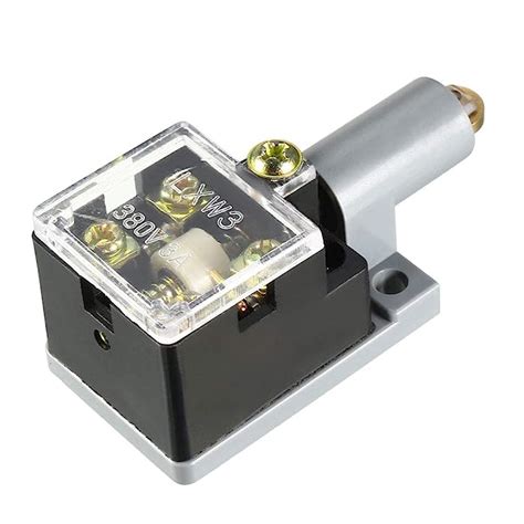 Buy uxcell LXW3-N 1NO 1NC Spring Plunger Roller Limit Switch Black ...