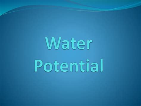 Image result for Water Potential Explained