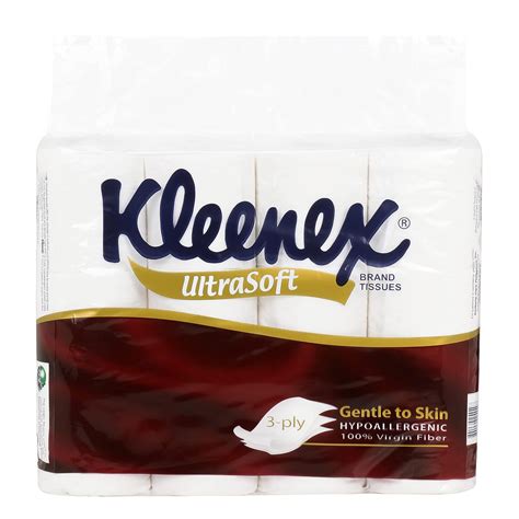 Kleenex® 3 ply Toilet Paper Tissue Roll, 12 Rolls, 165 Pulls/Roll ...