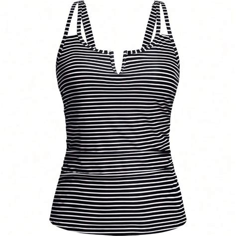 Women Tankini Bathing Suit Top - Ruched Tummy Control Swimsuit Top ...