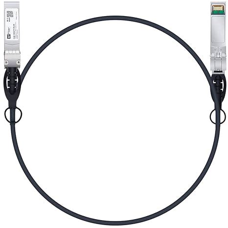 H!Fiber SFP+ Cable, 10G DAC, 1M (3.3ft), Passive Direct Attach Copper ...