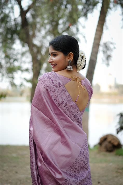 Purple Gala Border Pattern Raw Silk Saree for Women – Kalyanja