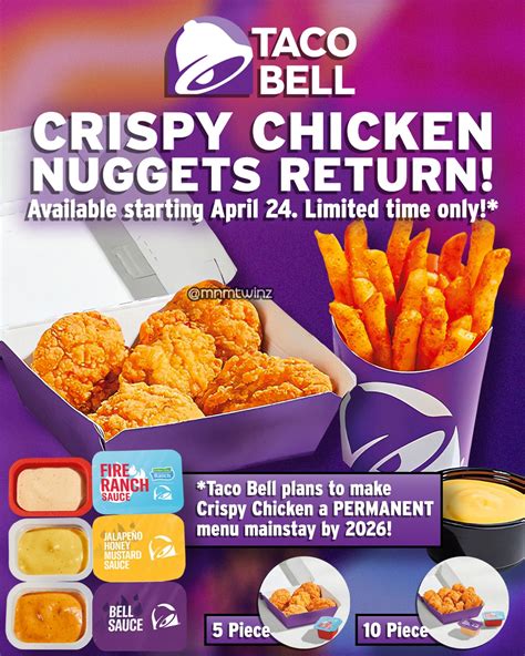 Marcus Smith | Taco Bell has some great news, and even greater news! Not only are their beloved ...