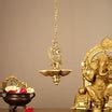 Buy Brass Hanging Peacock Annam Pakshi Oil Lamp Vilakku - Budhshiv.com