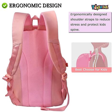 Toyshine 18 Inches High School College Backpacks for Teen Girls Boys L