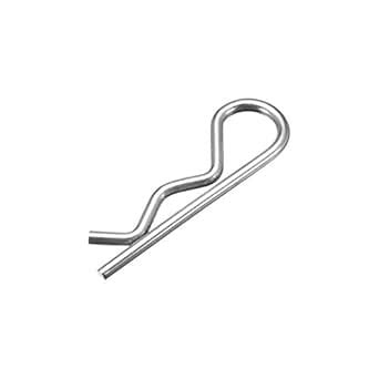 uxcell 2.5mm x 45mm Carbon Steel R Shaped Spring Cotter Clip Pin ...