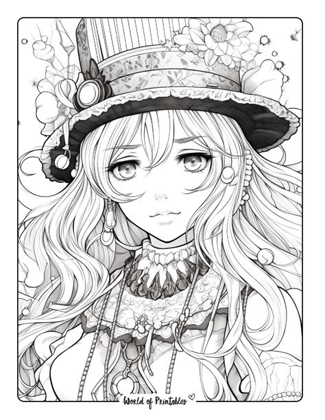 Anime Coloring Sheets Printable - prntbl.concejomunicipaldechinu.gov.co