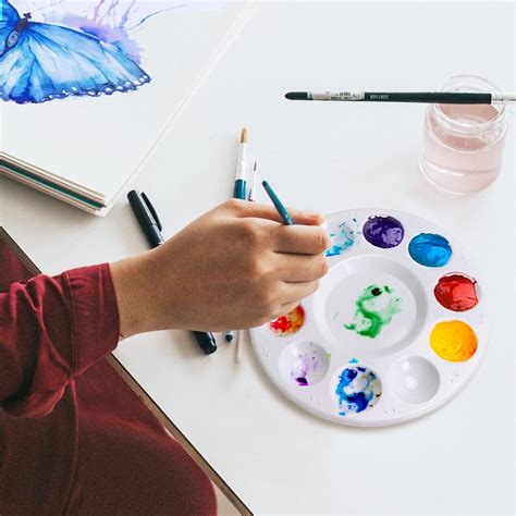 Buy 6 Pack Paint Tray Palettes Plastic Paint Pallets for Kids and ...