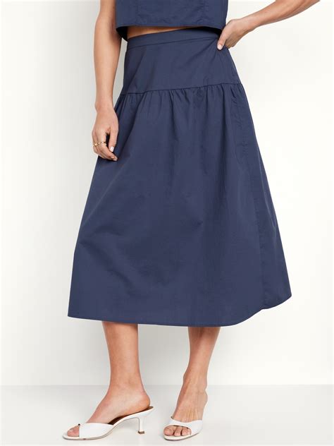 Elastic Waist Midi Skirts | Old Navy