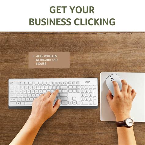 Acer Wireless Keyboard & Mouse Combo with Attractive Durable Design, 2 ...