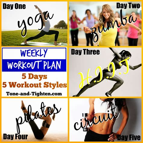 Weekly Workout Plan 的图像结果