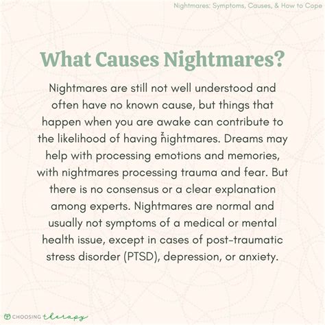 Nightmares: Symptoms, Causes, & Treatments | ChoosingTherapy.com