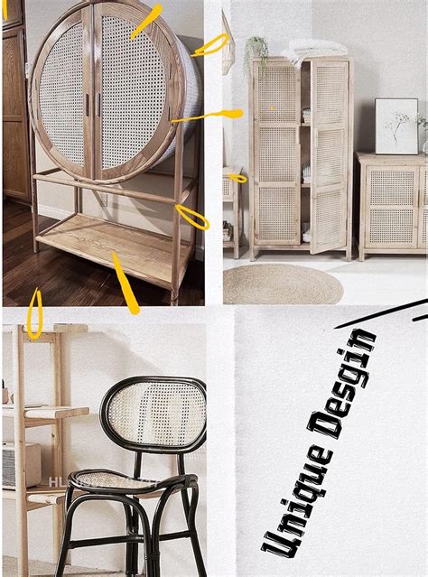 Buy 18 Width Natural Rattan Cane Webbing Roll Pre-Woven Hexagon Open ...