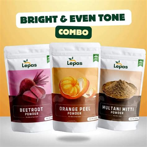 Bright & Even Tone Facepack Combo | 100g each