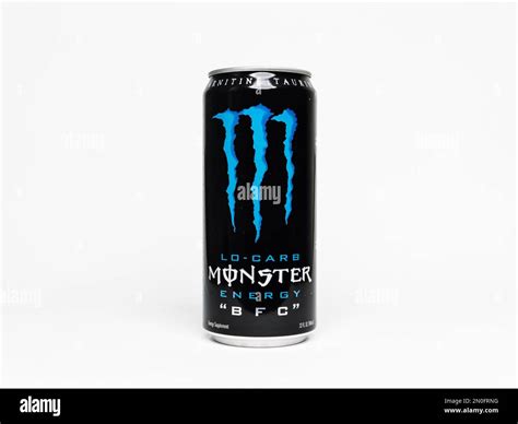 Monster Energy Lo-Carb "BFC" 32oz beverage. Big energy drink can with ...