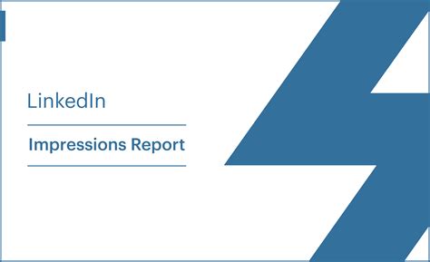 LinkedIn Impressions Report Template I Slidebeast