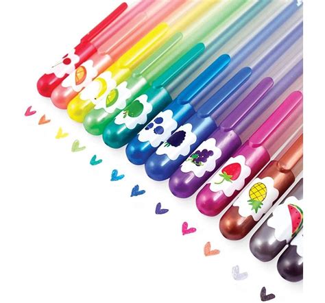 Shop Ooly Yummy Scented Glitter Pens - Set Of 12 School Stationery for ...
