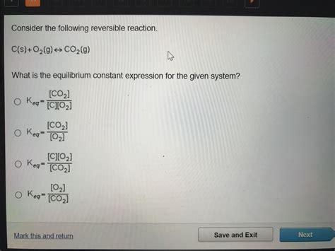 [FREE] Consider the following reversible reaction.Upper (s) plus upper ...