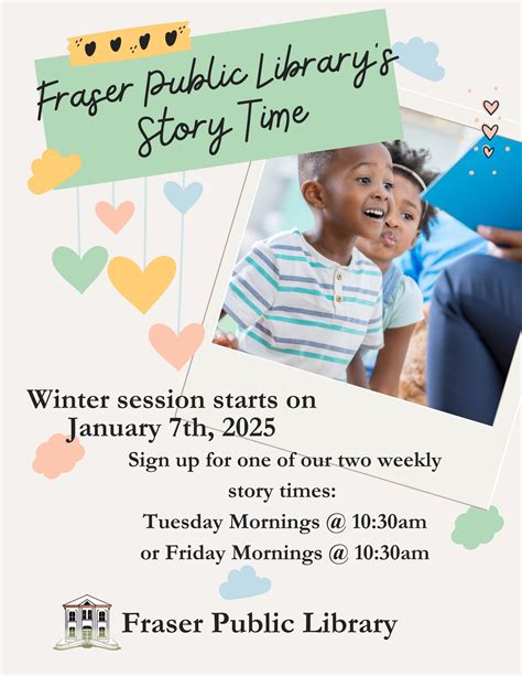 Fraser Public Library's Story time: Winter Session - Friday, January 10 ...