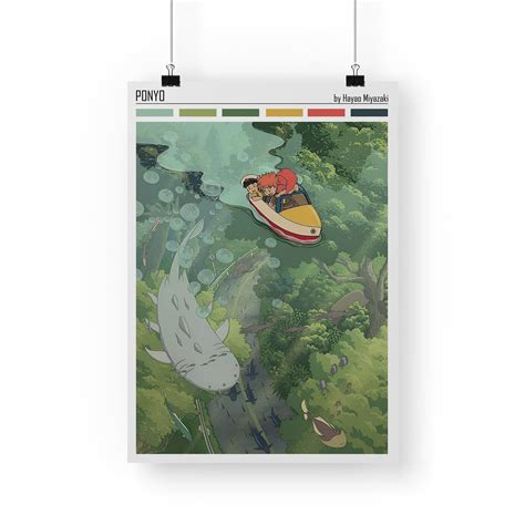 Ponyo Poster, Studio Ghibli Print, Studio Ghibli Poster, Ponyo Print ...