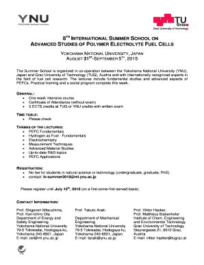 Fillable Online trans me ynu ac 8TH INTERNATIONAL SUMMER SCHOOL ON ...