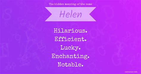 Helen Name