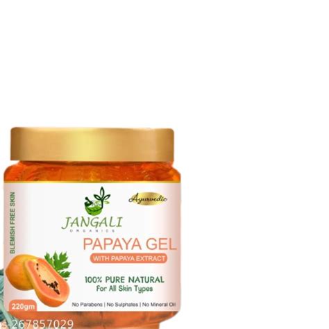 Pure Jangali Organics Anti Aging Papaya Gel for Skin Whitening, Reduce ...