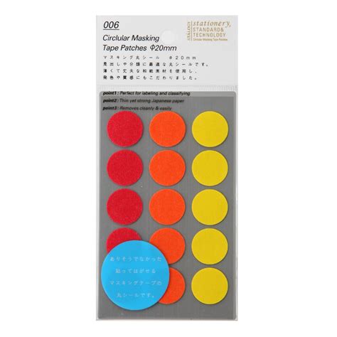 Fire Circular Masking Tape Patches – The Paper Company India