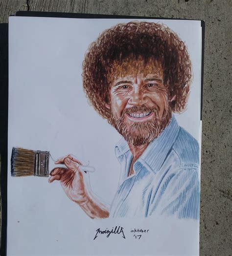 Image result for Bob Ross Drawing Tutorial