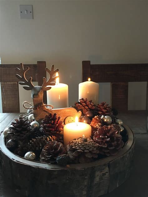 Image result for Rustic Christmas Table Decorations