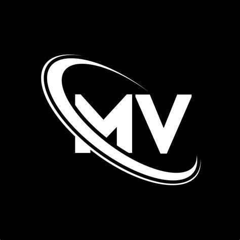 MV logo. M V design. White MV letter. MV letter logo design. Initial ...