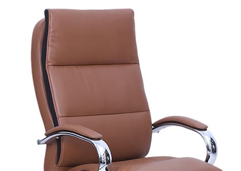 Sophisticated Cromarty Brown High Quality Faux Leather Highback Chair ...