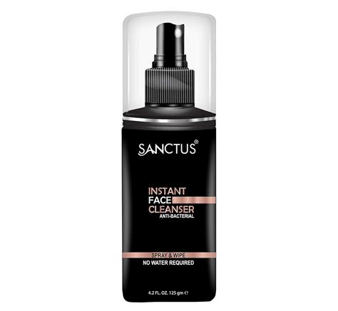 SANCTUS Instant Face Cleanser - Waterless Face Wash (New Anti-Bacterial ...