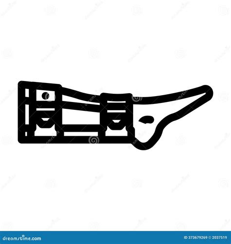Bone Splint Fracture Injury Icon Doodle Illustration Cartoon Vector ...