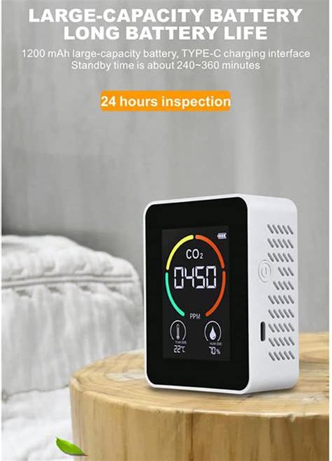 Buy RASe Monitor CO2 Carbon Dioxide Detector Quality Temperature ...