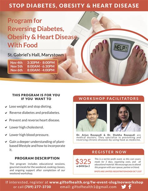 Program for Reversing Diabetes, Obesity & Heart Disease with Food | Gift of Health