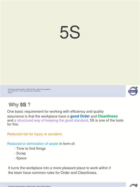 5S Training Material Free 的图像结果