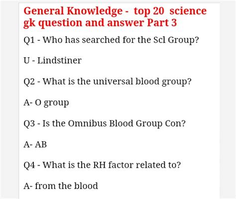 Image result for Science Make Question GK