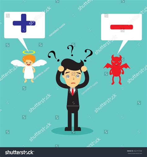 Shoulder Devil Angelvector Stock Vector (Royalty Free) 362757248 ...